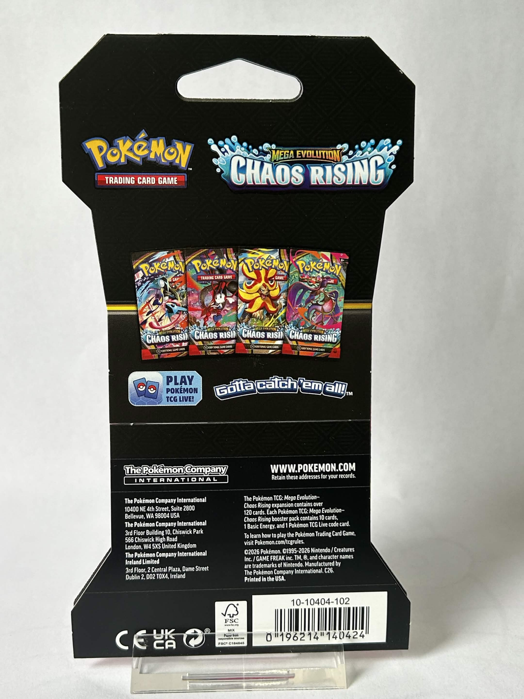 Pokémon Chaos Rising Booster Pack