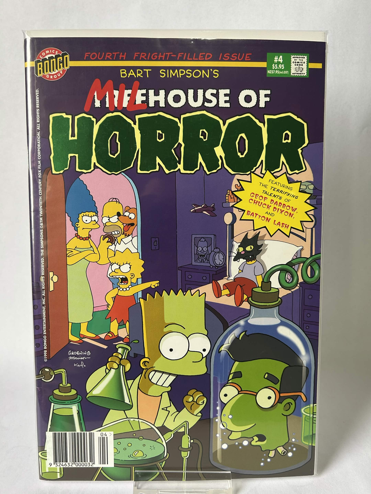 Bart Simpsons Treehouse Of Horror Forth Fright-filled Issue, #4, NM & Sleeved