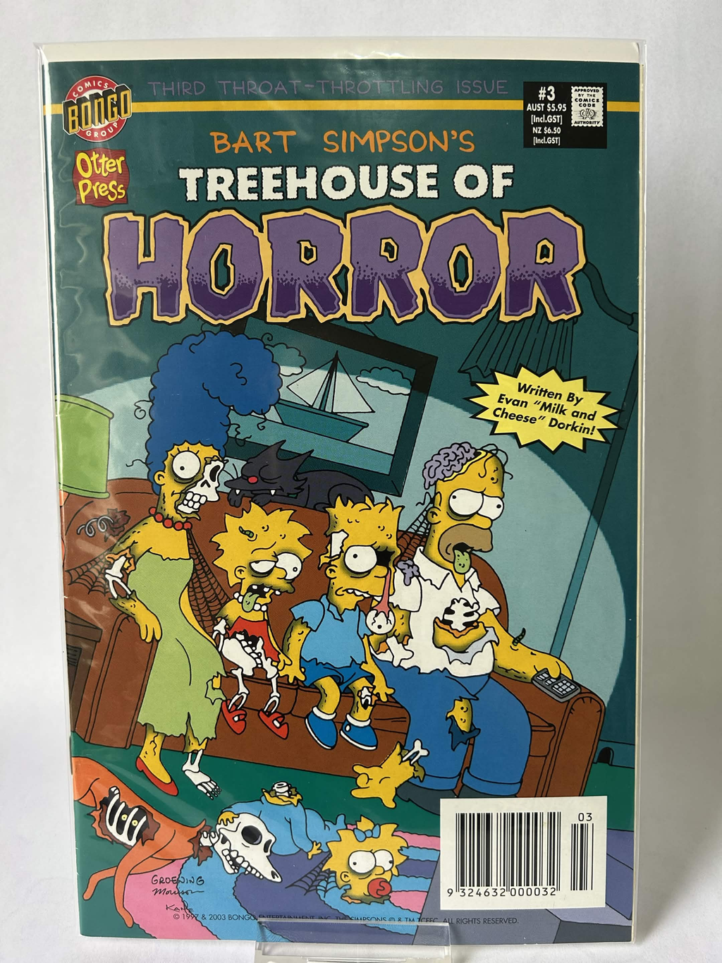 Bart Simpsons Treehouse Of Horror Third Throat-throttling Issue, #3, NM & Sleeved