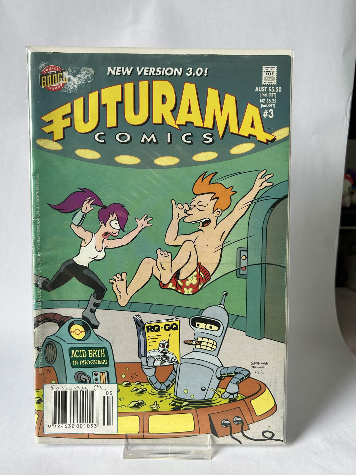 Futurama New Edition 3.0, #3, FN & Sleeved