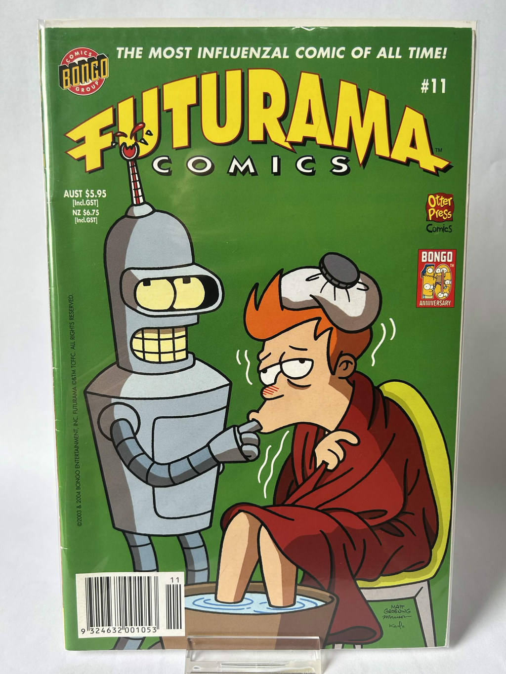 Futurama Comics, The most influenzal comic of all time, #11, FN/VF & Sleeved