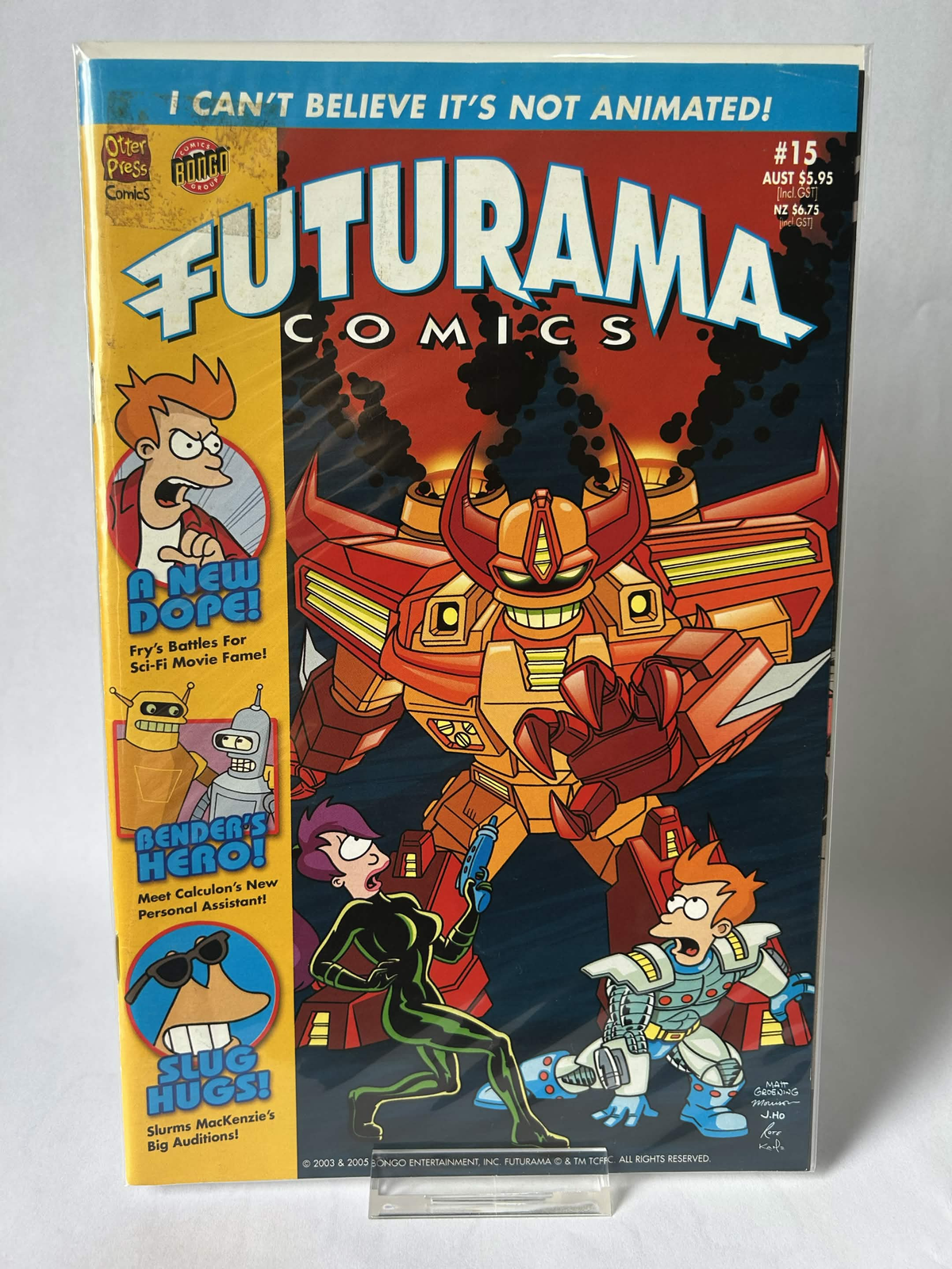 Futurama Comics, I cant’t believe it’s not animated! #15, FN & Sleeved
