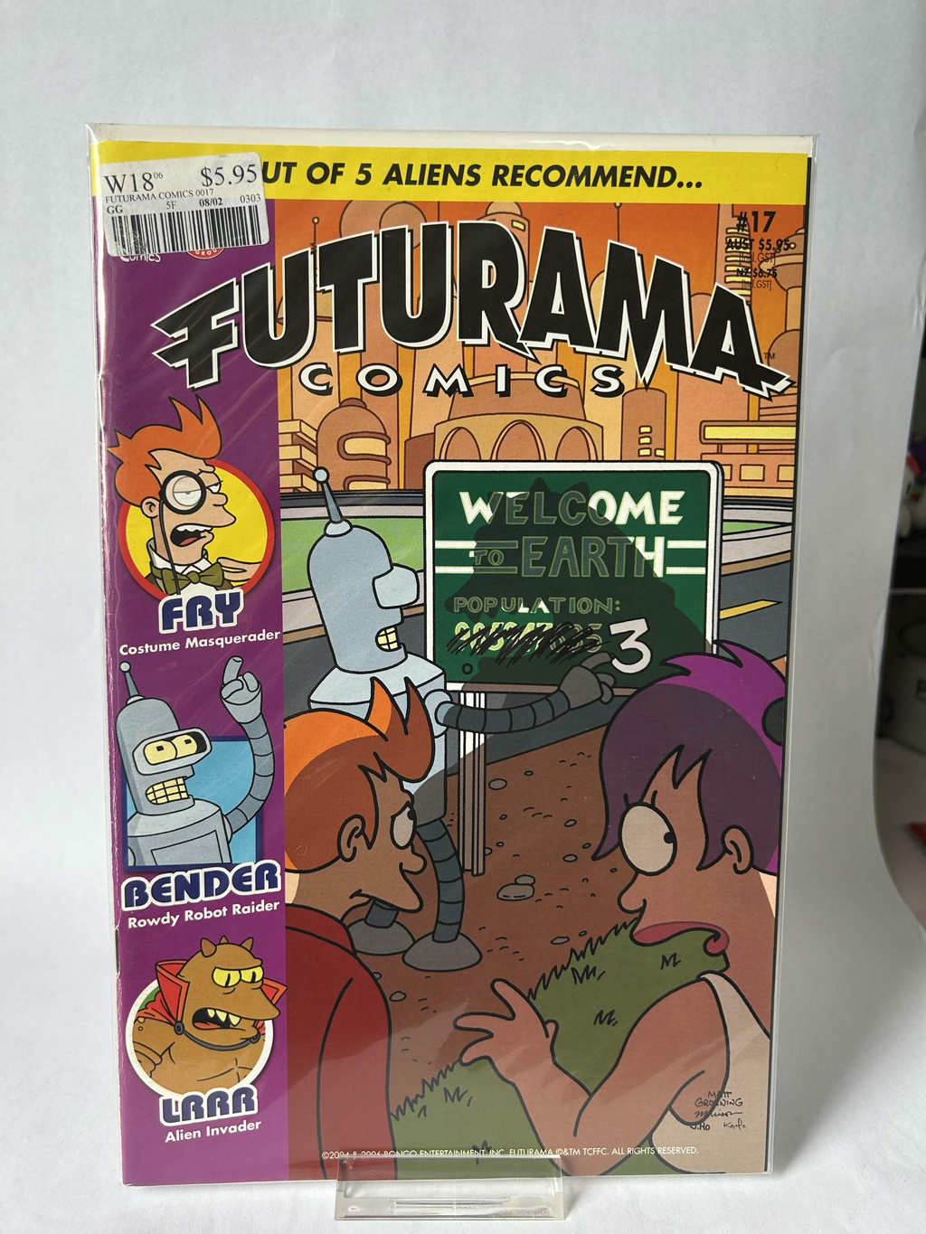 Futurama Comics, 4 out of 5 aliens recommend… #17, VF/FN & Sleeved