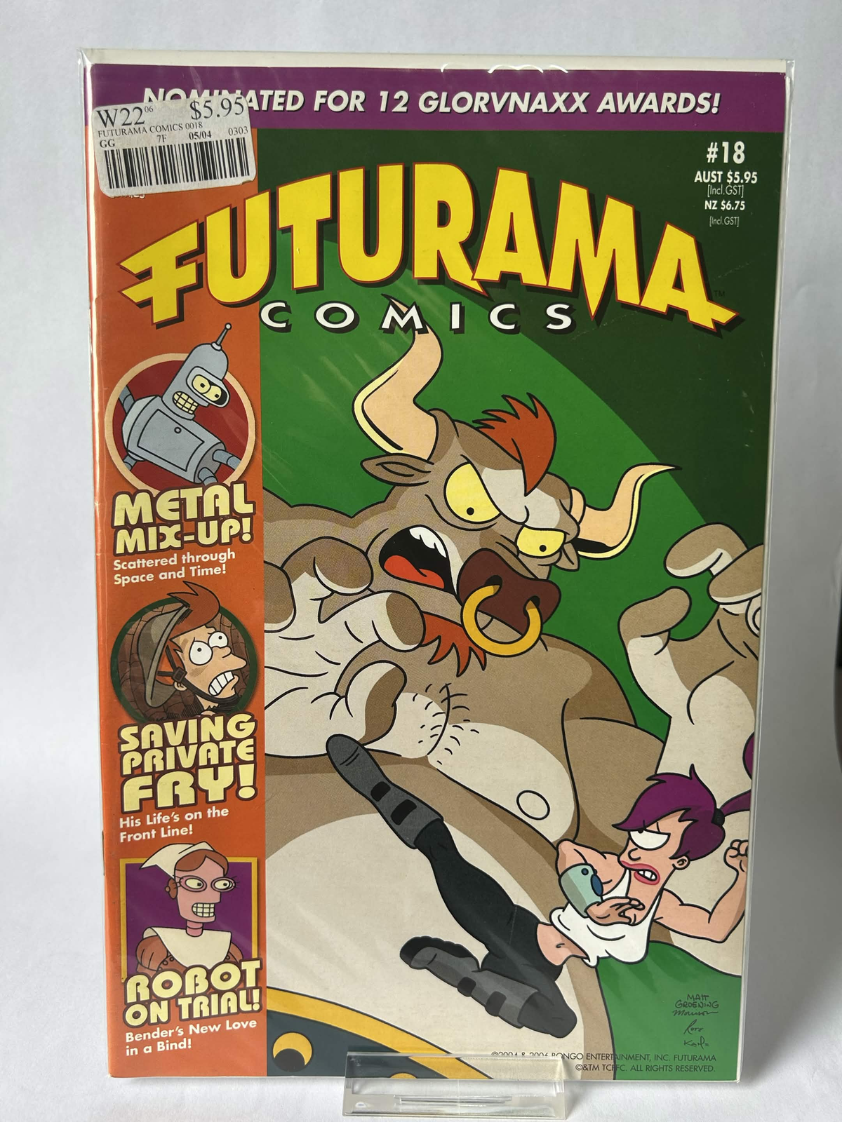 Futurama Comics, Nominated for 12 Glorvnaxx awards! , #18 FN & Sleeved