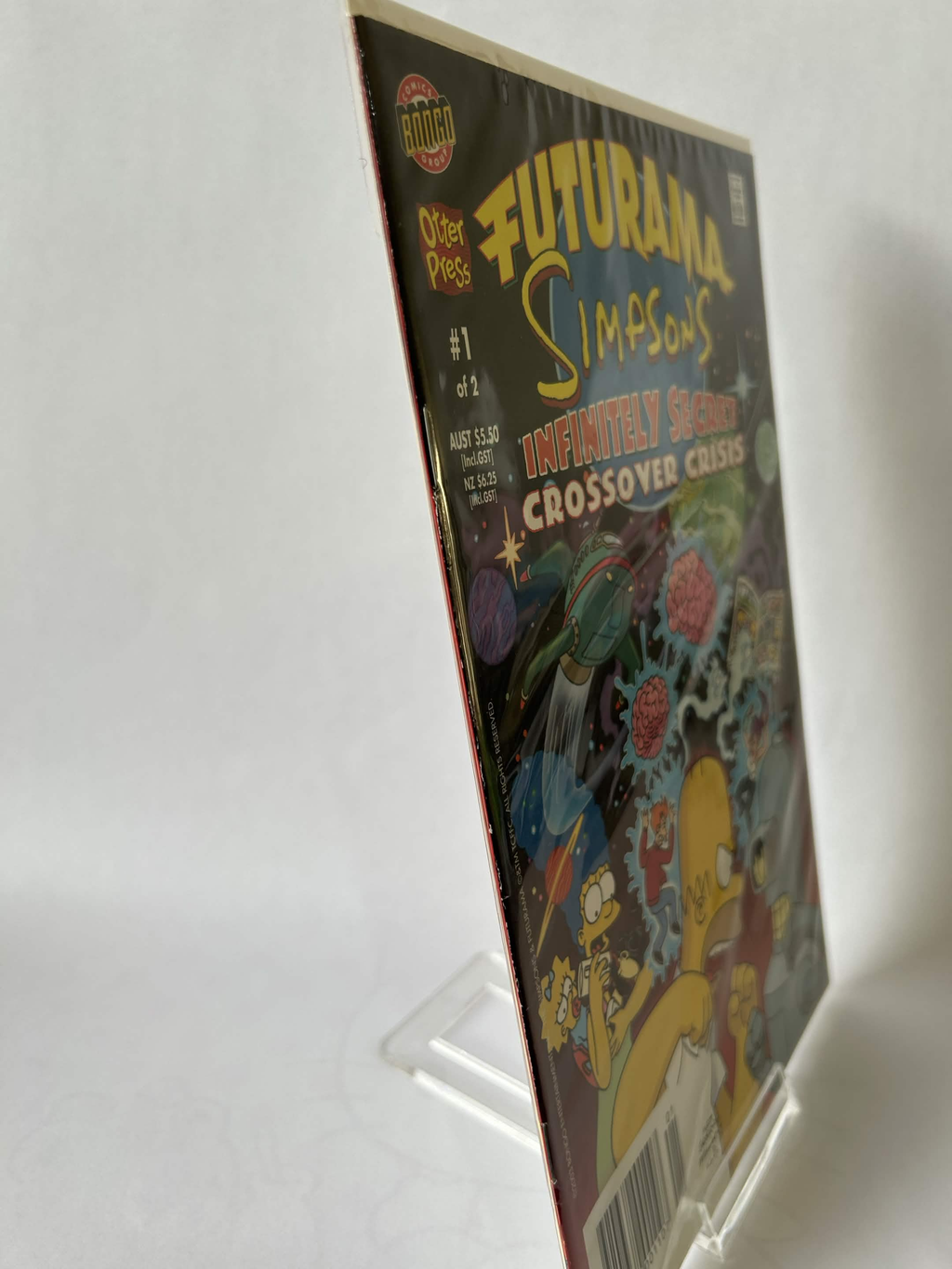 Futurama Simpsons Infinitely Secret Crossover Crisis, #1 of 2, NM & Sleeved