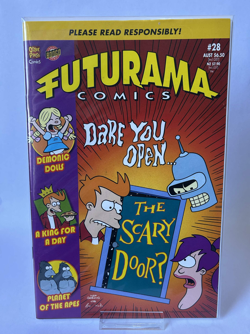 Futurama Comics, Please read responsibly! #28, VF & Sleeved