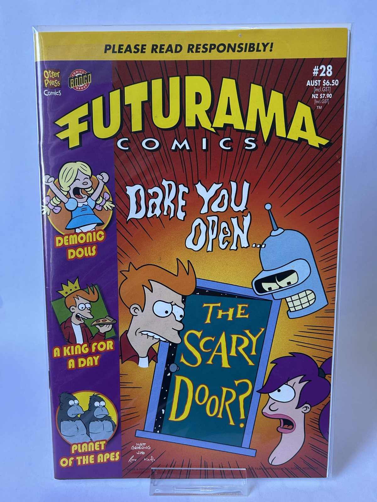 Futurama Comics, Please read responsibly! #28, VF & Sleeved