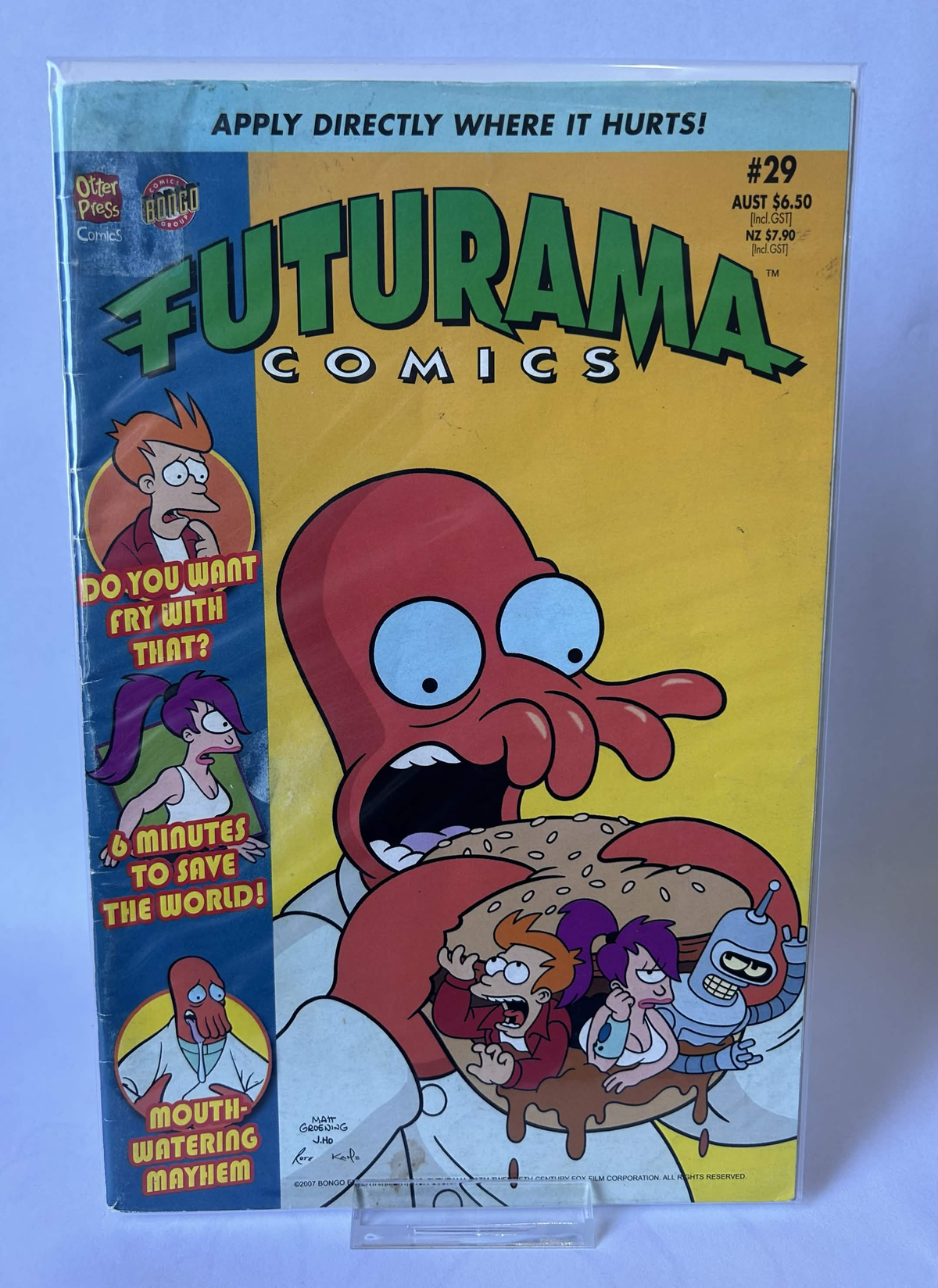 Futurama Comics, Apply directly where it hurts! #29, Damage & Sleeved