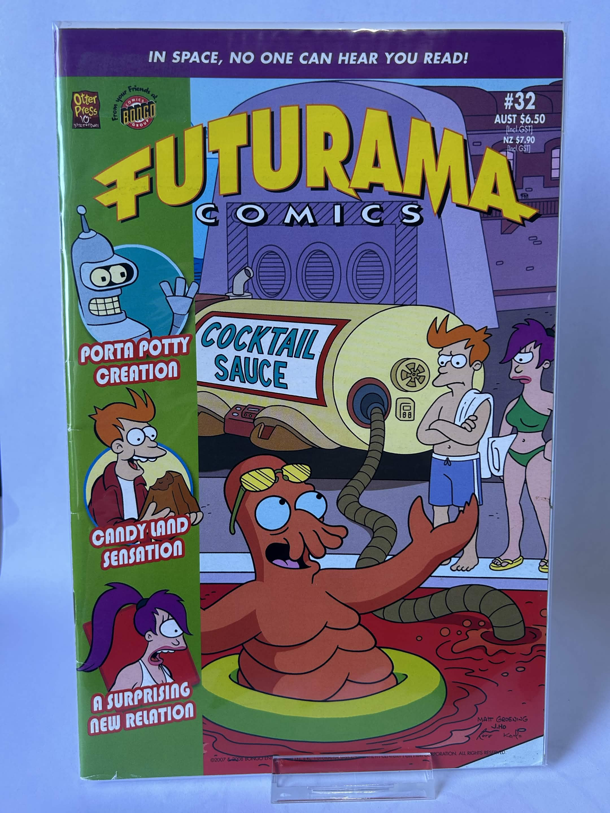 Futurama Comics, In space, no one can hear you read! #32, FN & Sleeved