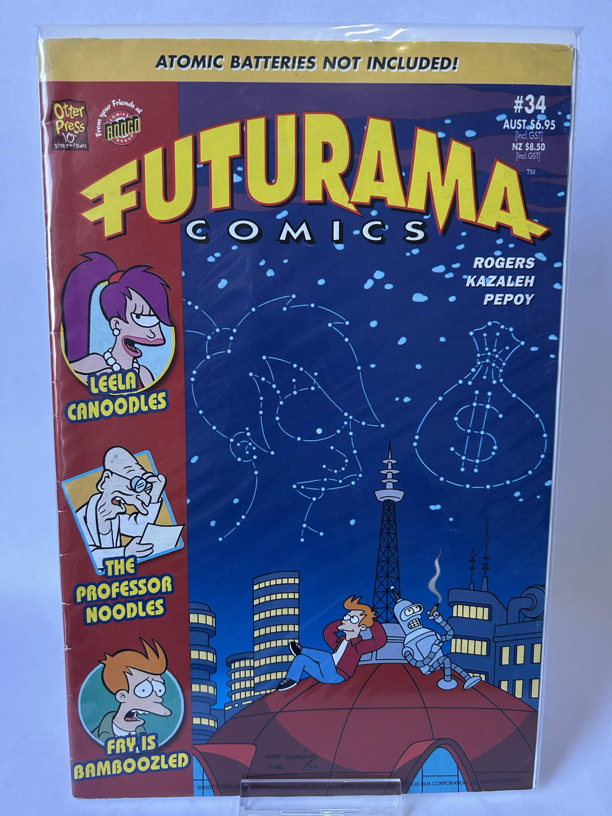 Futurama Comics, Atomic batteries not included! #34, FN & Sleeved